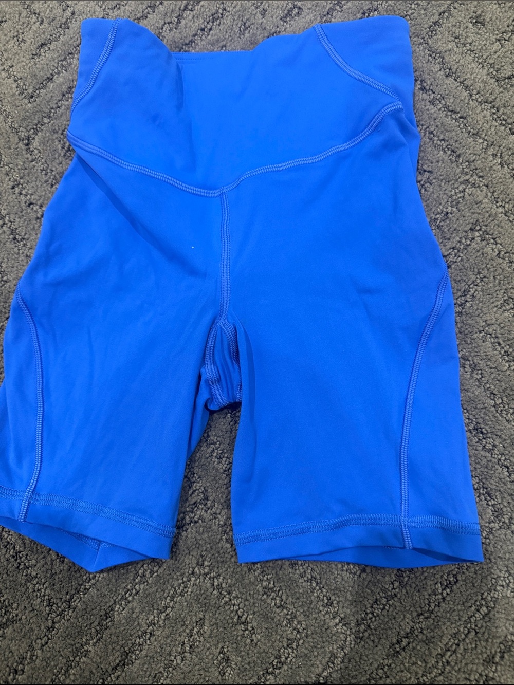 Lululemon  High-Waist Blue Performance Bike Shorts
